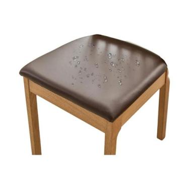 Imagem de Capa Protetora Impermeável De Couro PU Para Cadeira De Jantar, Almofad