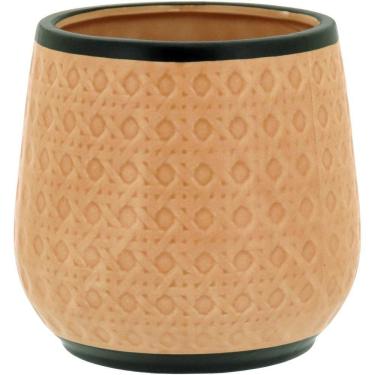 Imagem de Cachepô 13X13X13Cm Cerâmica Bege