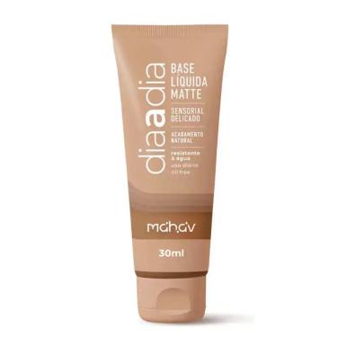 Imagem de Base Matte Líquida Dia A Dia Matte Cor 08 Mahav 30G