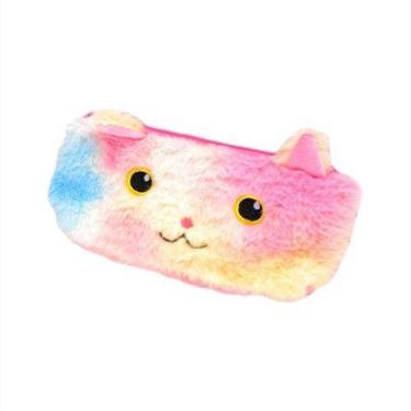 Imagem de Estojo de lápis de pelúcia fofo de grande capacidade que muda de cor a