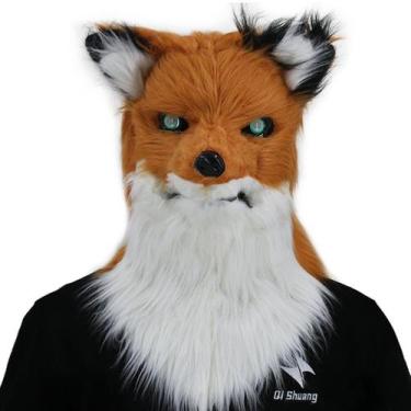 Imagem de Máscara de cosplay, chapéu engraçado de animais de boca aberta para fe