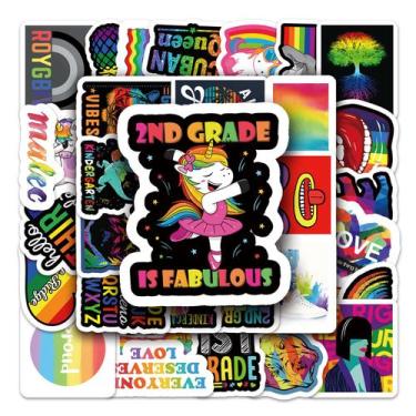 Imagem de Adesivos, desenhos animados, grafite, vinil impermeável, 54 unidades -