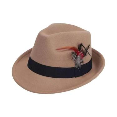 Imagem de Chapéus De Lã Com Plumas Para Mulheres, Estilo Europeu E Americano, Fe