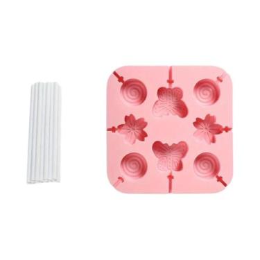 Imagem de Molde De Silicone Em Forma De Borboleta Com 1 Molde Para Pirulito E 20