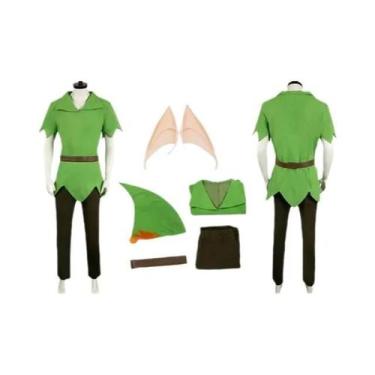 Imagem de Fantasia De Filme Adulto Peter Cosplay Com Macacão, Orelhas, Cinto, Me