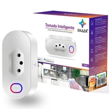 Imagem de Tomada Inteligente Ekaza Eknx-t005, Wi-fi, 16a, Compativel Com Alexa E Google Assistente