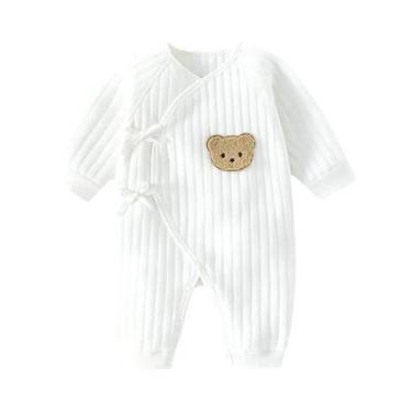 Imagem de Body De Algodão Para Meninos E Meninas Recém-Nascidos, Roupa De Invern