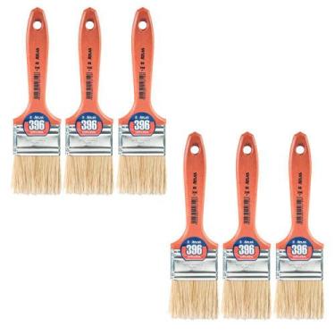 Imagem de Pincel Para Pintura Parede 2 Verniz Stain Atlas - 6 Unid