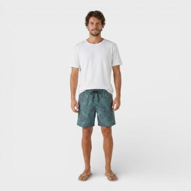 Imagem de Bermuda Masculina Estampada Costa Boy, Preto, Verde, G