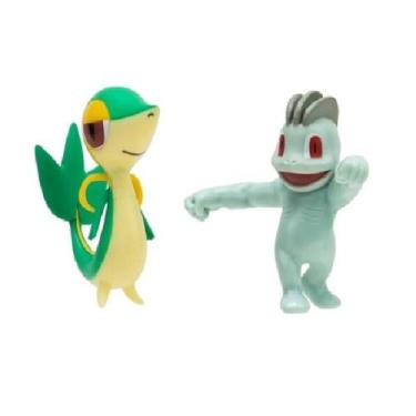 Imagem de 2 Figuras de Batalha Machop e Snivy - Pokémon Sunny 2601, 1