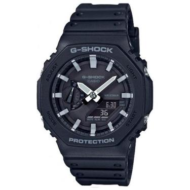 Imagem de Relógio CASIO G-SHOCK unissex anadigi preto GA-2100-1ADR