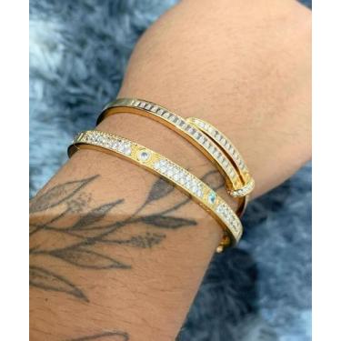 Imagem de Bracelete Inspiração Cravejado - HB Semi Joias