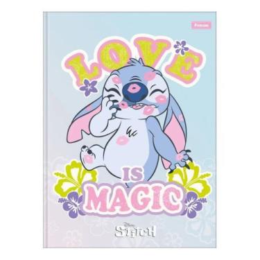 Imagem de Caderno Brochura Colegial Personagem Disney Stitch 160 Folhas c/ Folha