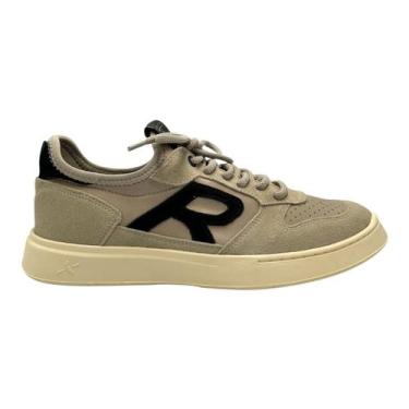 Imagem de Tênis Reserva Go Sneaker Casual Masculino Couro Ocre Preto Type R Neo,