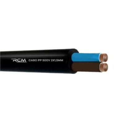 Imagem de Fio Cabo Pp 500V 2X1,5mm para Condução de Energia Elétrica com Seguran