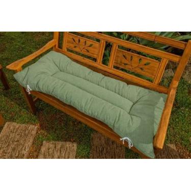 Imagem de Almofada Futon 120 cm x 50 cm liso - Riqueza Textil Ambiental, Verde