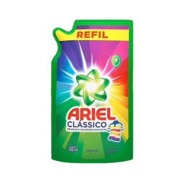 Imagem de Sabão Líquido Ariel Clássico Refil 700ml: Roupas Brancas e Coloridas S