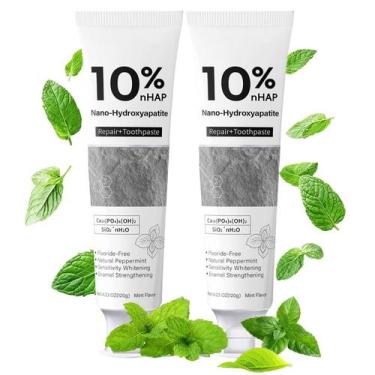 Imagem de Creme Dental AINEW 10% Nano Hidroxiapatita Kit com 2 Tubos de 120g