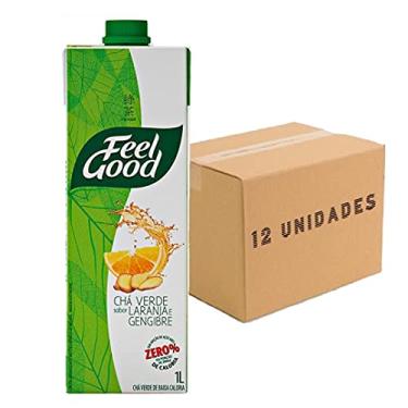 Imagem de 12x Chá Verde Laranja com Gengibre FEEL GOOD 1 Litro
