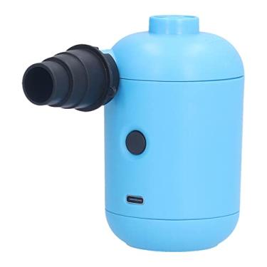 Imagem de Bomba de ar elétrica, bomba de ar portátil de inflar rapidamente, bomba de ar esvaziada USB DC 5V infladora com 3 bocais para almofadas infláveis, colchão de ar, anel de natação
