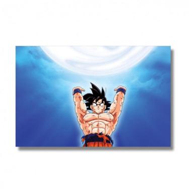 Imagem de Quadro decorativo Dragon Ball Goku Genki dama Tela em Tecido