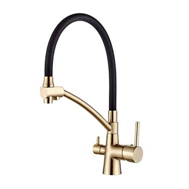 Imagem de Torneira de cozinha filtro de água torneiras de cozinha de bico duplo filtro torneira misturador de purificação de água torneiras, L4855Y, 2, China