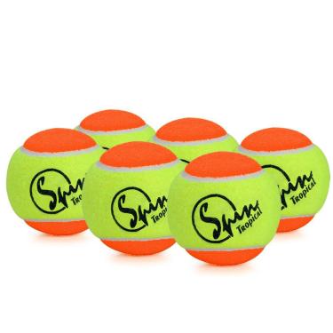 Imagem de Bola de Beach Tennis Spin Tropical - Pack com 06 Bolas