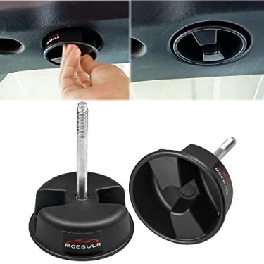 Imagem de Maçaneta de parafuso de montagem em painel rígido Hardtop 2 peças compatível com Jeep Wrangler JK 2dr e Unlimited 4dr 2007-2019