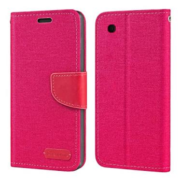 Imagem de Capa curva para BlackBerry 8520, capa carteira de couro Oxford com capa traseira de TPU macio capa flip magnética para BlackBerry Gemini (6,2 cm) rosa