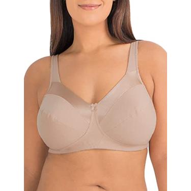 Imagem de Fruit of the Loom Sutiã feminino de algodão sem aro com costura macia e acabamento acetinado, Arena, 38DD
