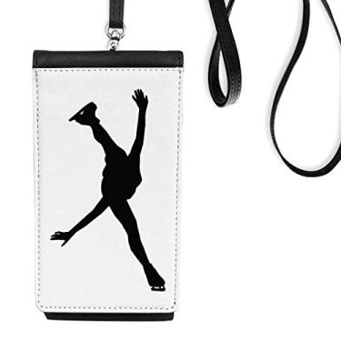 Imagem de Bolsa carteira para celular esportiva educação física patinadora bolso preto