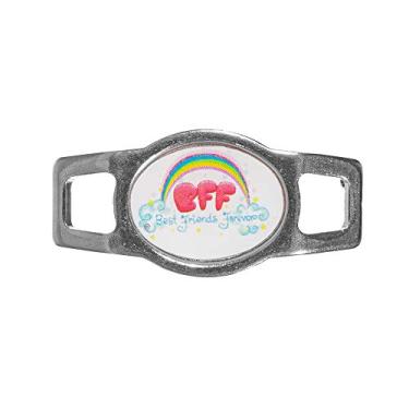 Imagem de Bracelete e cadarços de corda Paracord Planet – Pingente oval (BFF Rainbow)