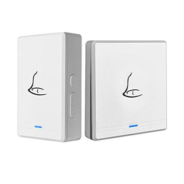 Imagem de KMV Campainha branca sem fio Campainha à prova d'água Kit-A260