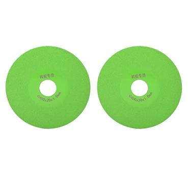 Imagem de Disco de corte de vidro, 2 peças, disco de corte de diamante de 10 cm de cerâmica para rebarbadora, para moagem de vidro, jade, garrafas de vinho, alvenaria de azulejo