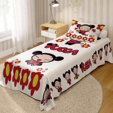 Imagem de Jogo de Cama Lençol + Fronha Quarto Infantil Pucca