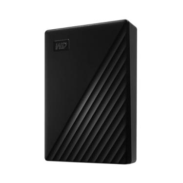 Imagem de WD Disco rígido externo portátil de 6 TB, preto, software de backup com defesa contra ransomware e proteção por senha, compatível com USB 3.1/USB 3.0 - WDBR9S0060BBK-WESN