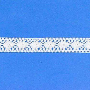 Imagem de Renda de Algodão 25 mm ArtePunto RA035 - Peça c/ 10 mt, Branco