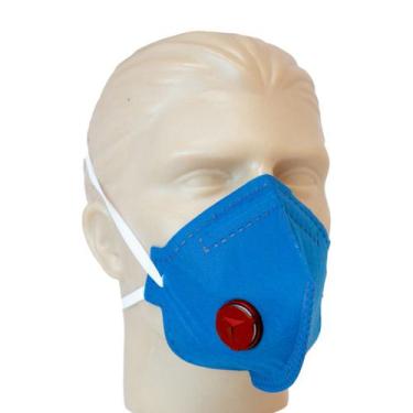 Imagem de Máscara Respirador Descartável Pro Com Válvula Pff1 10 Peças - DELTA P