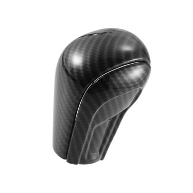 Imagem de ACROPIX Capa de alavanca de câmbio automotivo interior protetor de cabeça de câmbio para Mazda 3 6 CX5 CX3 CX9 preto padrão de fibra de carbono peças de carro