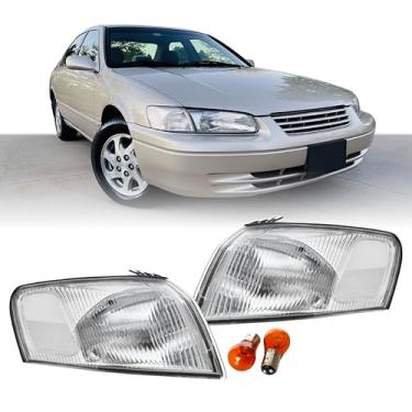 Imagem de Luz de canto USR 97-99 Camry – Par de lâmpadas de canto de seta frontal (esquerda + direita) - compatível com Toyota Camry 1997-1999 todos os modelos/acabamentos (luzes de canto livres com lâmpadas