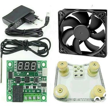 Imagem de Kit Completo Para Aquecimento De Chocadeira Com Termostato, Resistência, Cooler e Outros