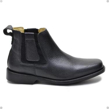 Imagem de Botina Casual Masculina Bota Chelsea Elegância Dia a Dia Coturno Cla-C