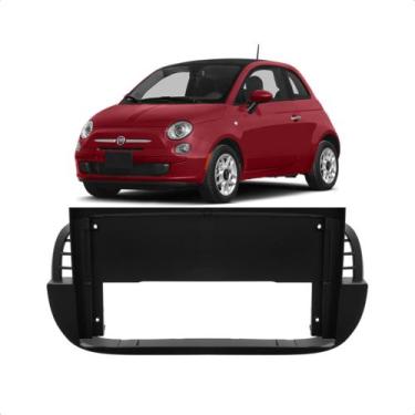 Imagem de Moldura 9 Polegadas Fiat 500 2007 2008 2009 2010 2011 2012 2013 2014 P
