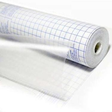 Imagem de Plástico Adesivo Tipo Contact Cristal Transparente 60 Micras Rolo C/25