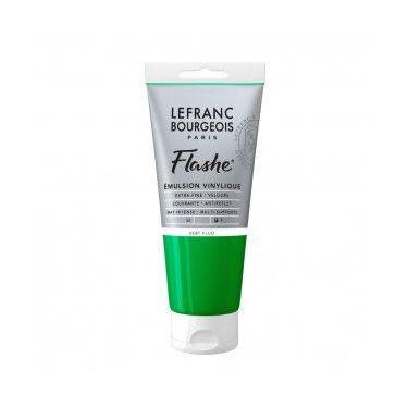 Imagem de Tinta Acrílica Lefranc Bourgeois Flashe 80ml S3 565 Fluorescent Green 