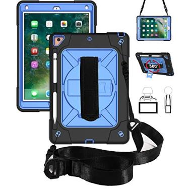 Imagem de Jaorty ZS C Robot Pad Case, Black+Blue, iPad air 2 /Pro 9.7 2016/New iPad 9.7 2017/2018