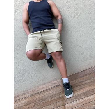 Imagem de Kit 2 Bermuda Cargo Masculina Bolsos Laterais, G