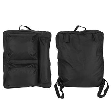 Imagem de Mochila para Cadeira de Rodas, Cadeira de Transporte Portátil de Grande Capacidade para Pendurar Acessórios de de Rodas Elétricas para de Walker Saco para Adultos e Sênior, 40x14x48cm Preto
