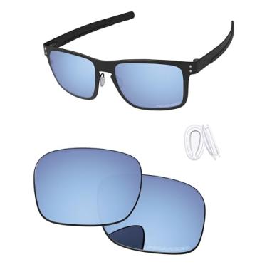Imagem de PapaViva Lentes de reposição e peças de nariz para óculos de sol Oakley Holbrook Metal OO4123 55 mm, Safira azul, Holbrook Metal