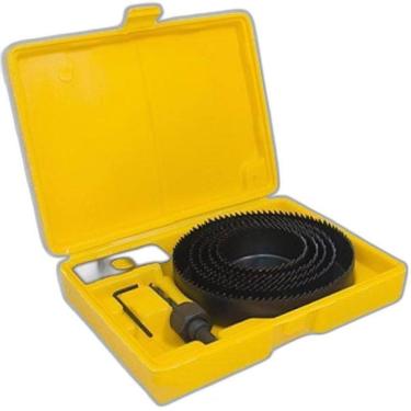 Imagem de Serra Copo para Madeira Kit 8 peças com Maleta Organizadora